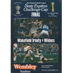 WAKEFIELD TRINITY V WIDNES 1979 (CHALLENGE CUP FINAL) RUGBY LEAGUE PROGRAMME