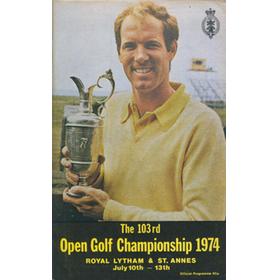 OPEN CHAMPIONSHIP 1974 (ROYAL LYTHAM & ST. ANNES) GOLF PROGRAMME