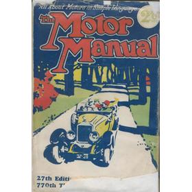 THE MOTOR MANUAL - 27TH EDITION