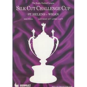 ST. HELENS V WIGAN 1989 (CHALLENGE CUP FINAL) RUGBY LEAGUE PROGRAMME