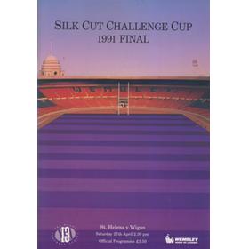 ST. HELENS V WIGAN 1991 (CHALLENGE CUP FINAL) RUGBY LEAGUE PROGRAMME