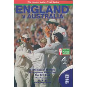 ENGLAND V AUSTRALIA 2005 (5TH TEST AT THE OVAL) CRICKET PROGRAMME