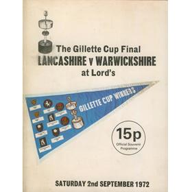 LANCASHIRE v WARWICKSHIRE 1972 (LORD