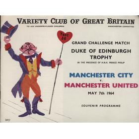 MANCHESTER CITY V MANCHESTER UNITED (CHALLENGE MATCH) 1963-64 FOOTBALL PROGRAMME