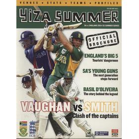 SOUTH AFRICA V ENGLAND 2004-05 CRICKET TOUR BROCHURE