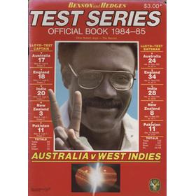 AUSTRALIA V WEST INDIES 1984-85 CRICKET TOUR BROCHURE