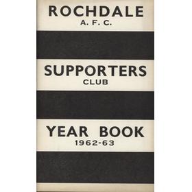 ROCHDALE FOOTBALL CLUB (SUPPORTERS CLUB) 1962-63 OFFICIAL HANDBOOK