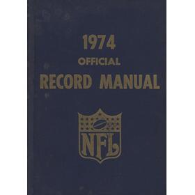 1974 OFFICIAL RECORD MANUAL - NFL