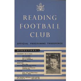 READING V LUTON TOWN 1956-57 FOOTBALL PROGRAMME (SOUTHERN FLOODLIGHT CUP FINAL)
