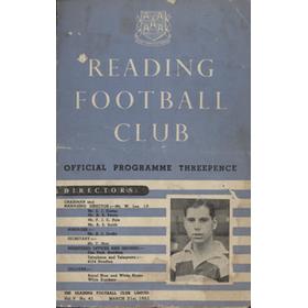 READING V WEST HAM UNITED 1950-51 (FRIENDLY) FOOTBALL PROGRAMME