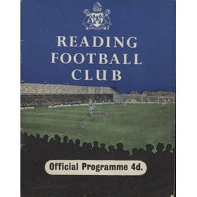 READING V BRADFORD CITY 1958-59 FOOTBALL PROGRAMME