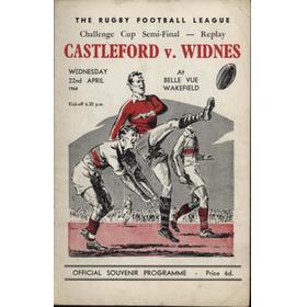 CASTLEFORD V WIDNES 1964 (CHALLENGE CUP SEMI-FINAL) RUGBY LEAGUE PROGRAMME