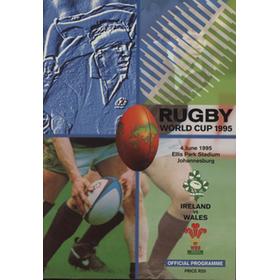 IRELAND V WALES 1995 (WORLD CUP) RUGBY UNION PROGRAMME 