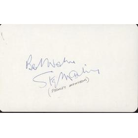 STANLEY MATTHEWS (BLACKPOOL, STOKE CITY & ENGLAND) FOOTBALL AUTOGRAPH