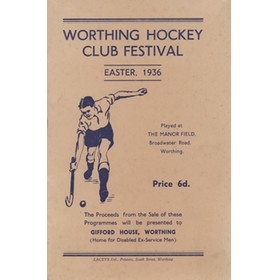 WORTHING HOCKEY CLUB FESTIVAL 1936 PROGRAMME