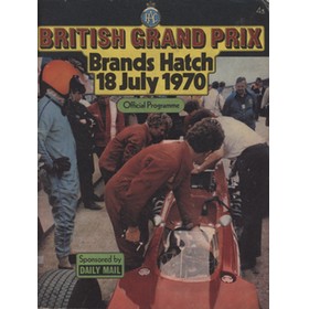 BRITISH GRAND PRIX 1970 OFFICIAL PROGRAMME