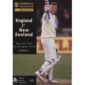 ENGLAND V NEW ZEALAND 1994 2ND TEST (LORD