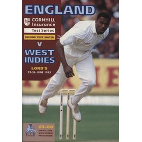 ENGLAND V WEST INDIES 1995 2ND TEST (LORD