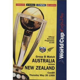 AUSTRALIA V NEW ZEALAND 1999 (WORLD CUP) CRICKET PROGRAMME