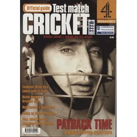 ENGLAND V NEW ZEALAND 1999 TEST SERIES OFFICIAL GUIDE