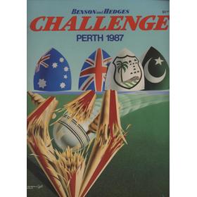 BENSON AND HEDGES CHALLENGE PERTH 1987 CRICKET PROGRAMME - AUSTRALIA, ENGLAND, PAKISTAN, WEST INDIES