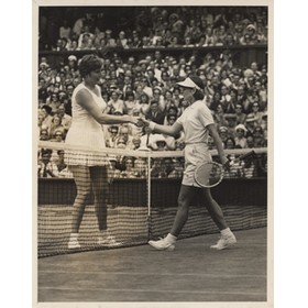 CHRISTINE TRUMAN V NANCY RICHEY 1965 (WIMBLEDON) TENNIS PHOTOGRAPH