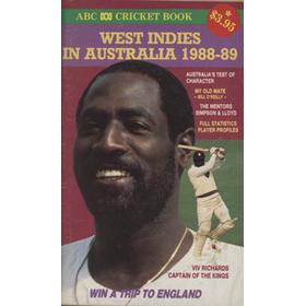 ABC CRICKET BOOK - WEST INDIES IN AUSTRALIA 1988-89