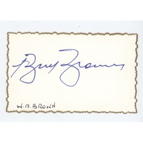 BILL BROWN (AUSTRALIA) CRICKET AUTOGRAPH