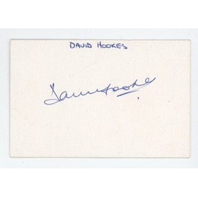 DAVID HOOKES (AUSTRALIA) CRICKET AUTOGRAPH