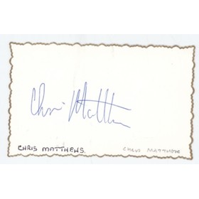 CHRIS MATTHEWS (AUSTRALIA) CRICKET AUTOGRAPH