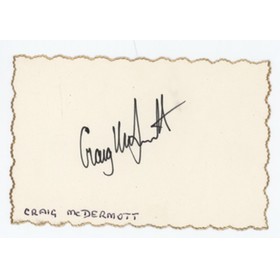 CRAIG MCDERMOTT (AUSTRALIA) CRICKET AUTOGRAPH