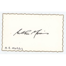 ARTHUR MORRIS (AUSTRALIA) CRICKET AUTOGRAPH