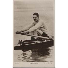 ERNEST BARRY ROWING POSTCARD