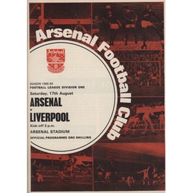 ARSENAL 1968-69 BOUND SET OF HOME FOOTBALL PROGRAMMES