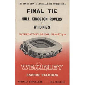 HULL KINGSTON ROVERS V WIDNES 1964 (CHALLENGE CUP FINAL) PROGRAMME