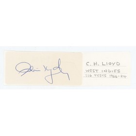 CLIVE LLOYD (WEST INDIES & LANCASHIRE) CRICKET AUTOGRAPH