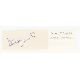 DESMOND HAYNES (WEST INDIES) CRICKET AUTOGRAPH