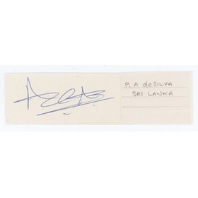 ARAVINDA  DE SILVA (SRI LANKA) CRICKET AUTOGRAPH