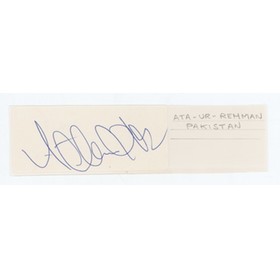 ATA-UR-REHMAN (PAKISTAN) CRICKET AUTOGRAPH