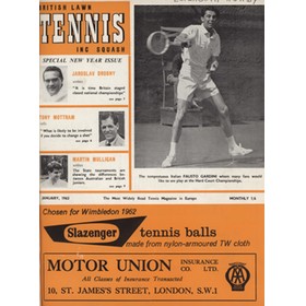 BRITISH LAWN TENNIS, INCORPORATING SQUASH - JANUARY TO DECEMBER 1963 (12 MAGAZINES)