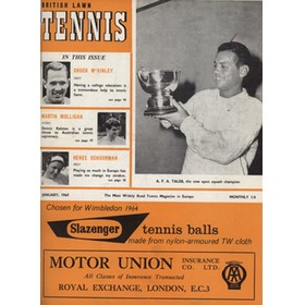 BRITISH LAWN TENNIS, INCORPORATING SQUASH - JANUARY TO DECEMBER 1964 (12 MAGAZINES)