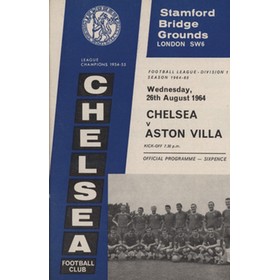 CHELSEA 1964-65 BOUND SET OF HOME FOOTBALL PROGRAMMES