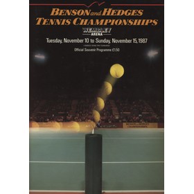 BENSON & HEDGES TENNIS CHAMPIONSHIPS 1987 (WEMBLEY ARENA) OFFICIAL PROGRAMME