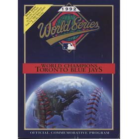 1992 BASEBALL WORLD SERIES OFFICIAL COMMEMORATIVE PROGRAMME