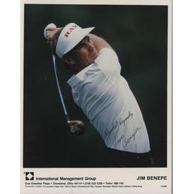 JIM BENEPE SIGNED GOLF PHOTOGRAPH