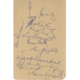 NEW SOUTH WALES 1958-59 CRICKET AUTOGRAPHS