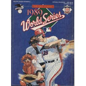 1989 WORLD SERIES BASEBALL OFFICIAL PROGRAM