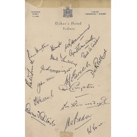 ENGLAND 1946-47 CRICKET AUTOGRAPHS