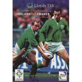 IRELAND V FRANCE 1999 RUGBY PROGRAMME