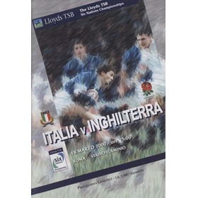 ITALY V ENGLAND 2000 RUGBY PROGRAMME